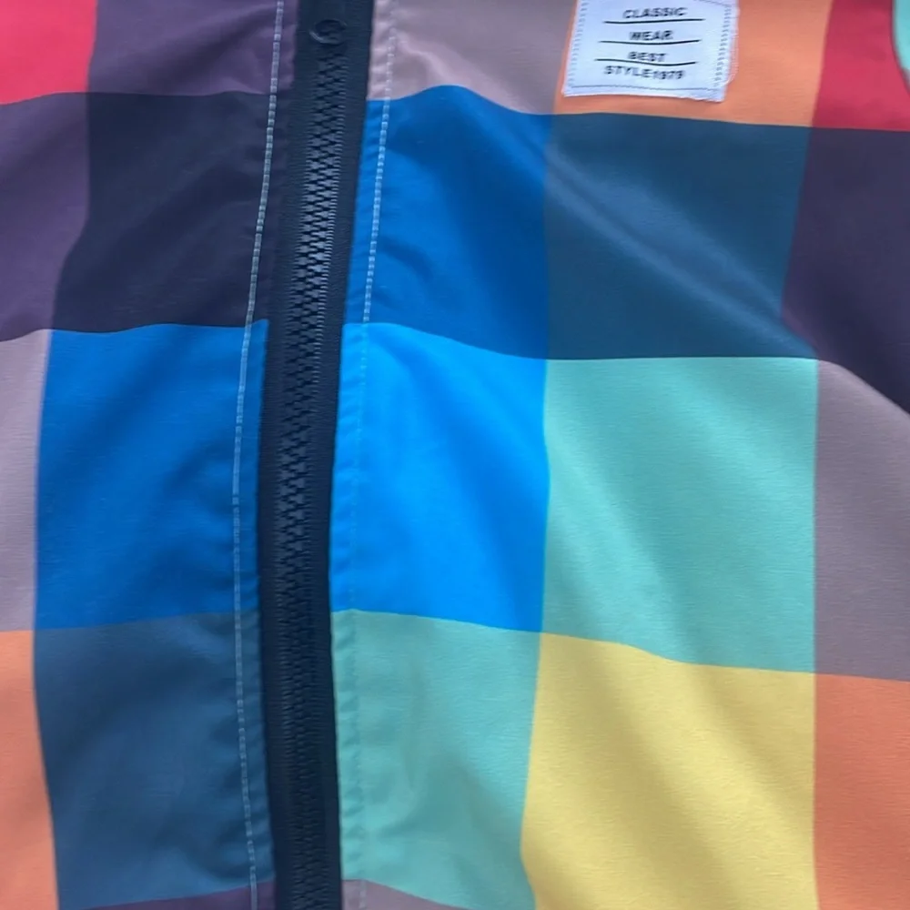 Toddler Boys Multicolored Check Jacket Size 4Y